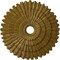 Ekena Millwork Eryn Ceiling Medallion (Fits Canopies up to 4"), Hand-Painted Gold, 24 3/4"OD x 3 1/4"ID x 1 7/8"P CM24ENGLS - alternate 1